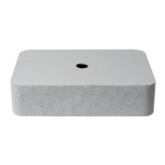 ALFI 20" Rectangular Solid Concrete Gray Matte Above Mount Bathroom Sink - ABCO20R