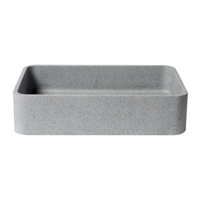 ALFI 20" Rectangular Solid Concrete Gray Matte Above Mount Bathroom Sink - ABCO20R