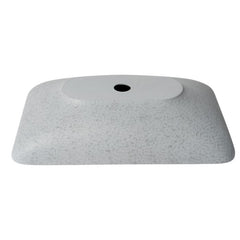 ALFI 23" Rectangular Solid Concrete Gray Matte Above Mount Bathroom Sink - ABCO23R