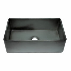 ALFI 33" Fireclay Farmhouse Kitchen Sink In Concrete Color - ABCO3320SB