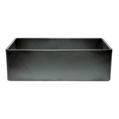 ALFI 33" Fireclay Farmhouse Kitchen Sink In Concrete Color - ABCO3320SB