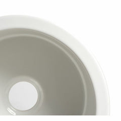 ALFI 18" x 18" Round  Undermount / Drop In Fireclay Prep Sink - ABF1818R