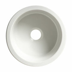 ALFI 18" x 18" Round  Undermount / Drop In Fireclay Prep Sink - ABF1818R