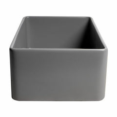 ALFI 33" x 18" Smooth Apron  Single Bowl Fireclay Farm Sink - ABF3318S