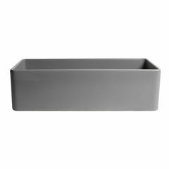 ALFI 36" x 18" Smooth Apron  Single Bowl Fireclay Farm Sink - ABF3618