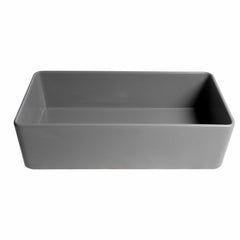 ALFI 36" x 18" Smooth Apron  Single Bowl Fireclay Farm Sink - ABF3618