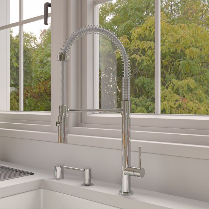 ALFI Commercial Spring Kitchen Faucet - ABKF3732