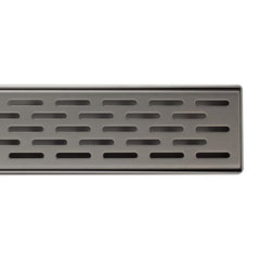 ALFI  36" Stainless Steel Linear Shower Drain with Groove Holes - ABLD36C