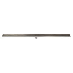 ALFI 59" Stainless Steel Linear Shower Drain with Groove Lines - ABLD59D