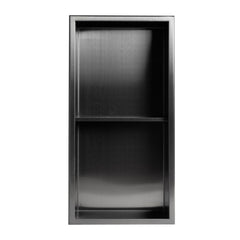 ALFI 12" x 24" Stainless Steel Vertical Double Shelf Shower Niche - ABNP1224