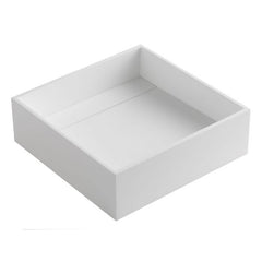 ALFI 14" Square White Matte Solid Surface Resin Sink - ABRS14S