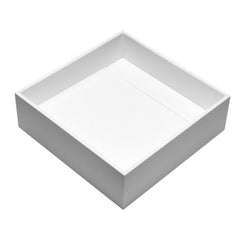 ALFI 14" Square White Matte Solid Surface Resin Sink - ABRS14S