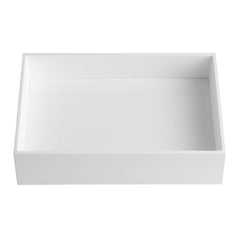 ALFI 20" x 14" White Matte Solid Surface Resin Sink - ABRS2014