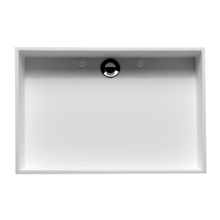 ALFI 20" x 14" White Matte Solid Surface Resin Sink - ABRS2014
