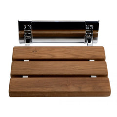 ALFI 14" Folding Teak Wood Shower Seat Bench - ABS14