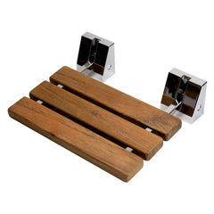 ALFI 16" Folding Teak Wood Shower Seat Bench - ABS16S