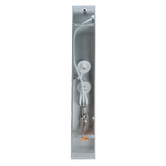 ALFI White Glass Shower Panel with 2 Body Sprays and Rain Shower Head - ABSP50W