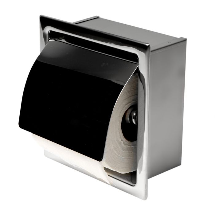 ALFI Recessed Toilet Paper Holder with Cover - ABTP77