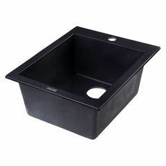 ALFI 17" Drop-In Rectangular Granite Kitchen Prep Sink - AB1720DI - The Home Selection