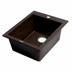 ALFI 17" Drop-In Rectangular Granite Kitchen Prep Sink - AB1720DI - The Home Selection