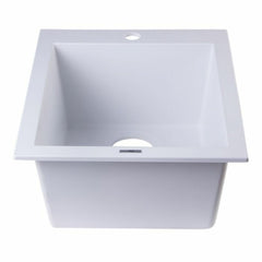 ALFI 17" Drop-In Rectangular Granite Kitchen Prep Sink - AB1720DI - The Home Selection