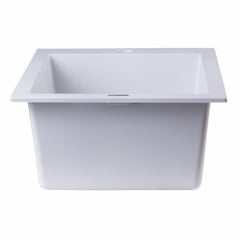 ALFI 17" Drop-In Rectangular Granite Kitchen Prep Sink - AB1720DI - The Home Selection