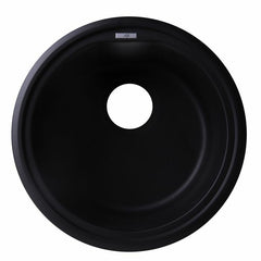 ALFI 17" Drop-In Round Granite Composite Kitchen Prep Sink - AB1717DI - The Home Selection