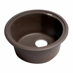 ALFI 17" Drop-In Round Granite Composite Kitchen Prep Sink - AB1717DI - The Home Selection