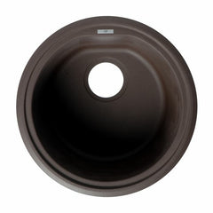 ALFI 17" Drop-In Round Granite Composite Kitchen Prep Sink - AB1717DI - The Home Selection