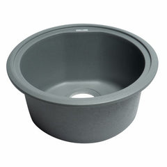 ALFI 17" Drop-In Round Granite Composite Kitchen Prep Sink - AB1717DI - The Home Selection