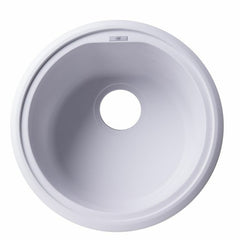 ALFI 17" Drop-In Round Granite Composite Kitchen Prep Sink - AB1717DI - The Home Selection