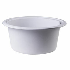 ALFI 17" Drop-In Round Granite Composite Kitchen Prep Sink - AB1717DI - The Home Selection