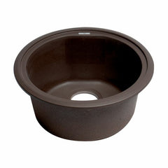 ALFI 17" Drop-In Round Granite Composite Kitchen Prep Sink - AB1717DI - The Home Selection
