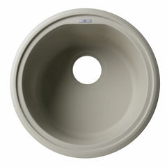 ALFI 17" Drop-In Round Granite Composite Kitchen Prep Sink - AB1717DI - The Home Selection