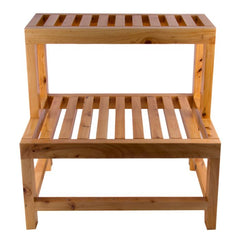 ALFI 20" Double Wooden Stepping Stool - AB4402 - The Home Selection