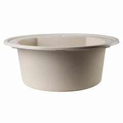 ALFI 20" Drop-In Round Granite Composite Kitchen Prep Sink - AB2020DI - The Home Selection