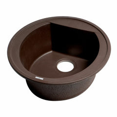 ALFI 20" Drop-In Round Granite Composite Kitchen Prep Sink - AB2020DI - The Home Selection