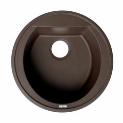 ALFI 20" Drop-In Round Granite Composite Kitchen Prep Sink - AB2020DI - The Home Selection