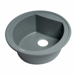ALFI 20" Drop-In Round Granite Composite Kitchen Prep Sink - AB2020DI - The Home Selection