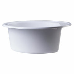 ALFI 20" Drop-In Round Granite Composite Kitchen Prep Sink - AB2020DI - The Home Selection