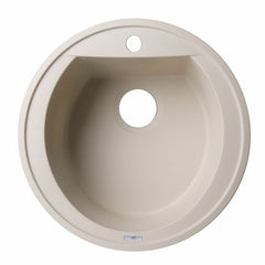 ALFI 20" Drop-In Round Granite Composite Kitchen Prep Sink - AB2020DI - The Home Selection