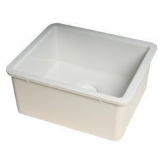 ALFI 20" White Fireclay Undermount Kitchen Sink - AB2017 - The Home Selection