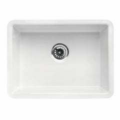 ALFI 23" White Fireclay Undermount Kitchen Sink - AB2317 - The Home Selection