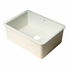 ALFI 23" White Fireclay Undermount Kitchen Sink - AB2317 - The Home Selection