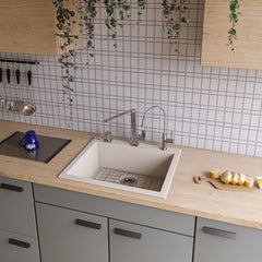 ALFI 24" Drop-In Single Bowl Granite Composite Kitchen Sink - AB2420DI - The Home Selection