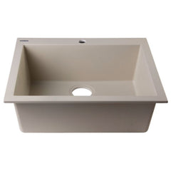 ALFI 24" Drop-In Single Bowl Granite Composite Kitchen Sink - AB2420DI - The Home Selection