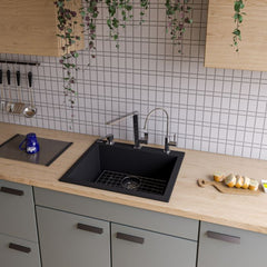 ALFI 24" Drop-In Single Bowl Granite Composite Kitchen Sink - AB2420DI - The Home Selection
