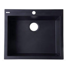 ALFI 24" Drop-In Single Bowl Granite Composite Kitchen Sink - AB2420DI - The Home Selection