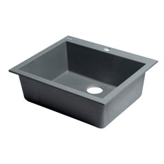 ALFI 24" Drop-In Single Bowl Granite Composite Kitchen Sink - AB2420DI - The Home Selection