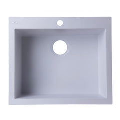 ALFI 24" Drop-In Single Bowl Granite Composite Kitchen Sink - AB2420DI - The Home Selection